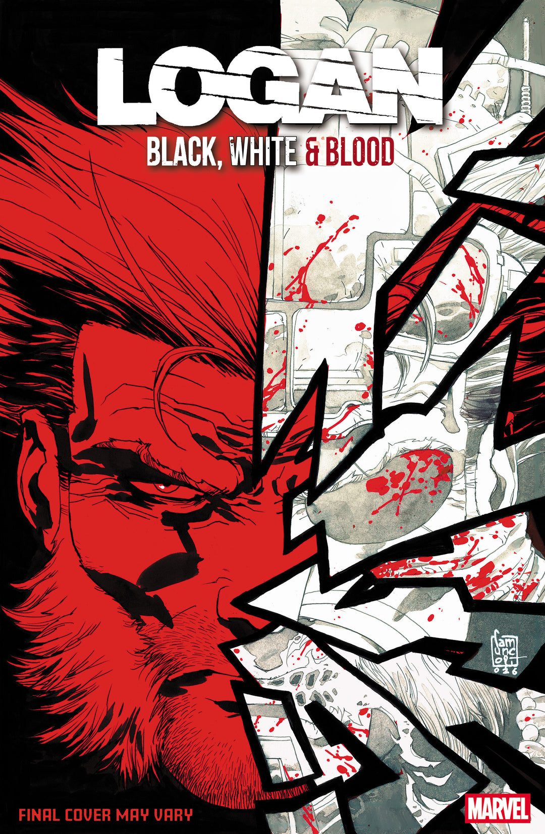 Logan Black White & Blood #4 Variant (1:25) Giuseppe Camuncoli Edition