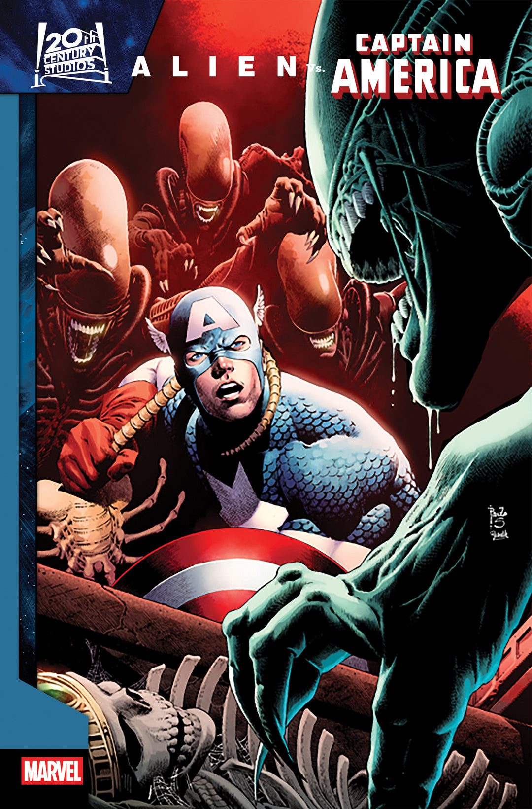 Alien vs Captain America #1 Variant (1:25) Paulo Siqueira Edition