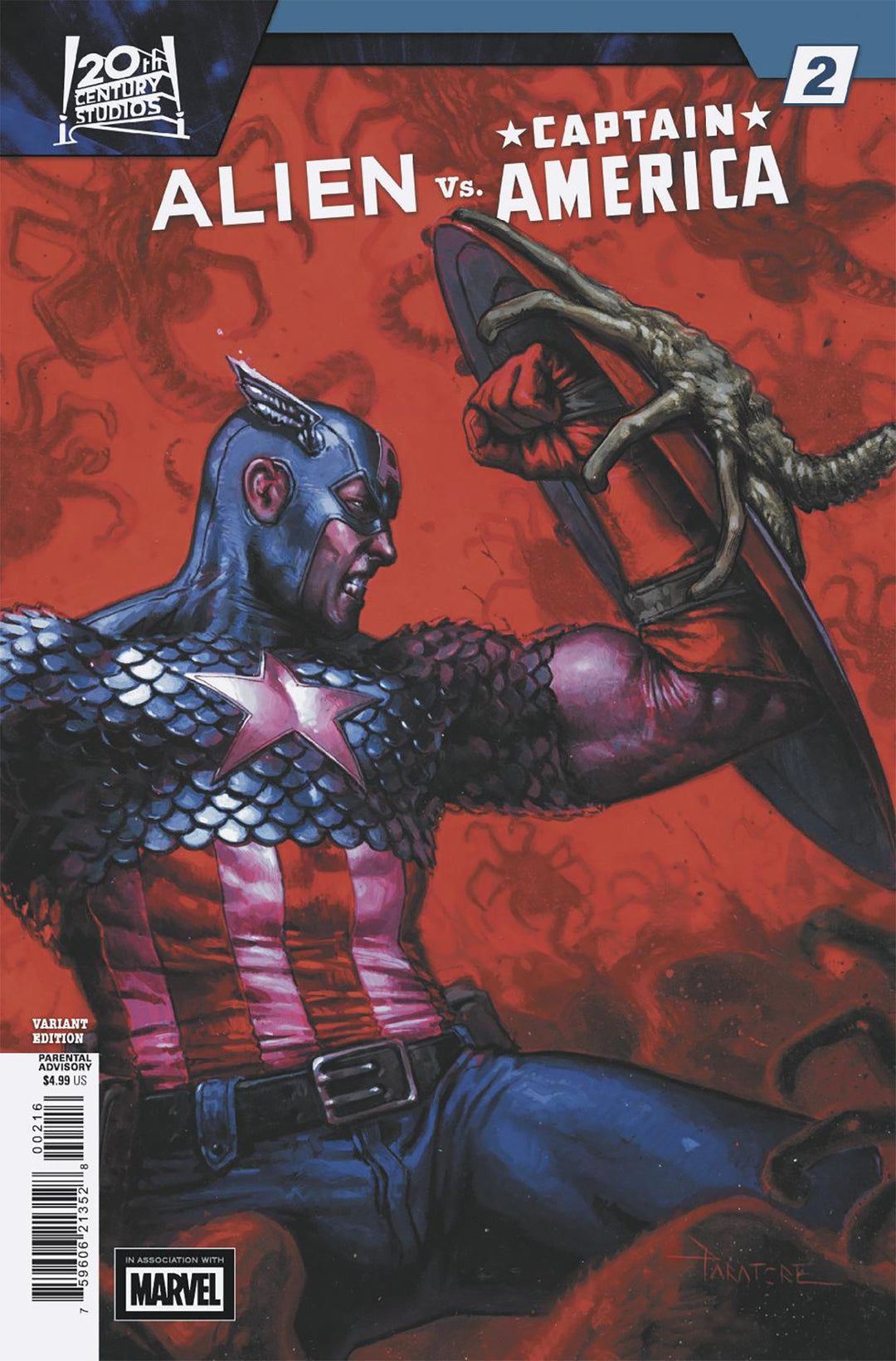 Alien vs Captain America #2 Variant (1:25) Davide Paratore Edition