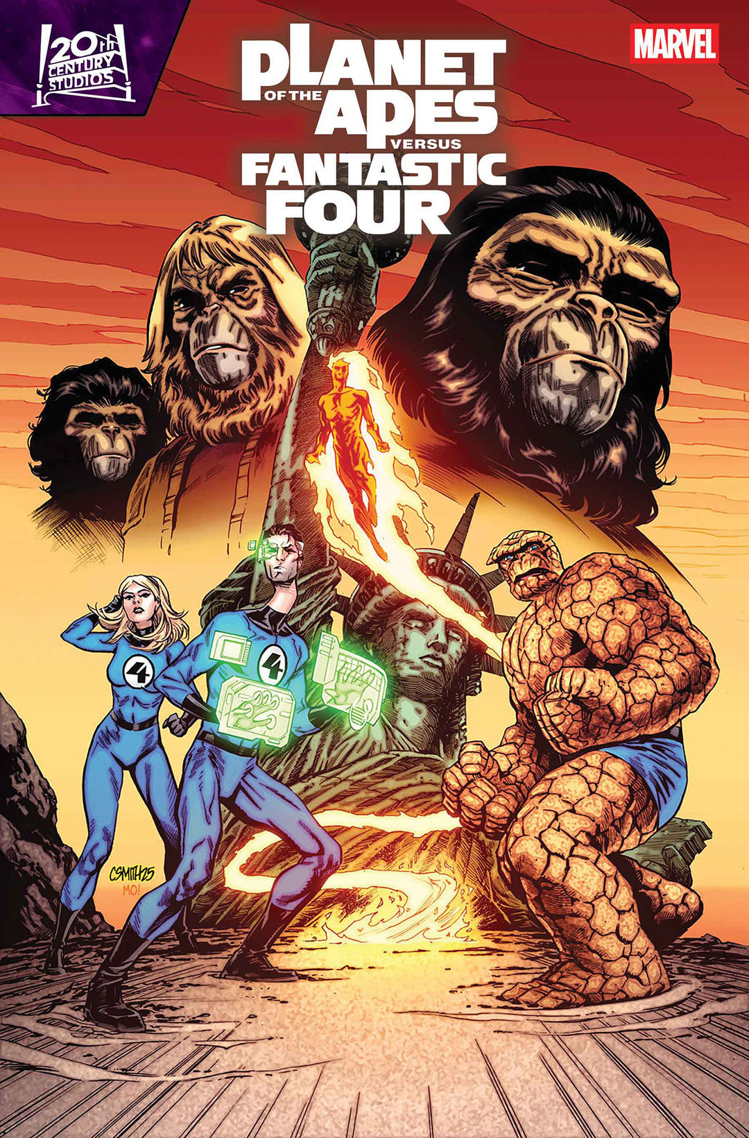 Planet Of The Apes vs Fantastic Four #3 Cory Smith Variant