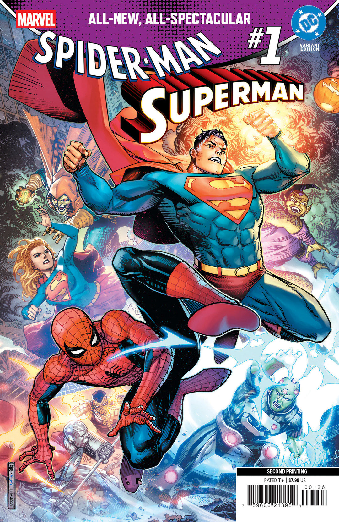 Marvel/DC: Spider-Man/Superman #1 Variant (2nd Printing) Jim Cheung Edition
