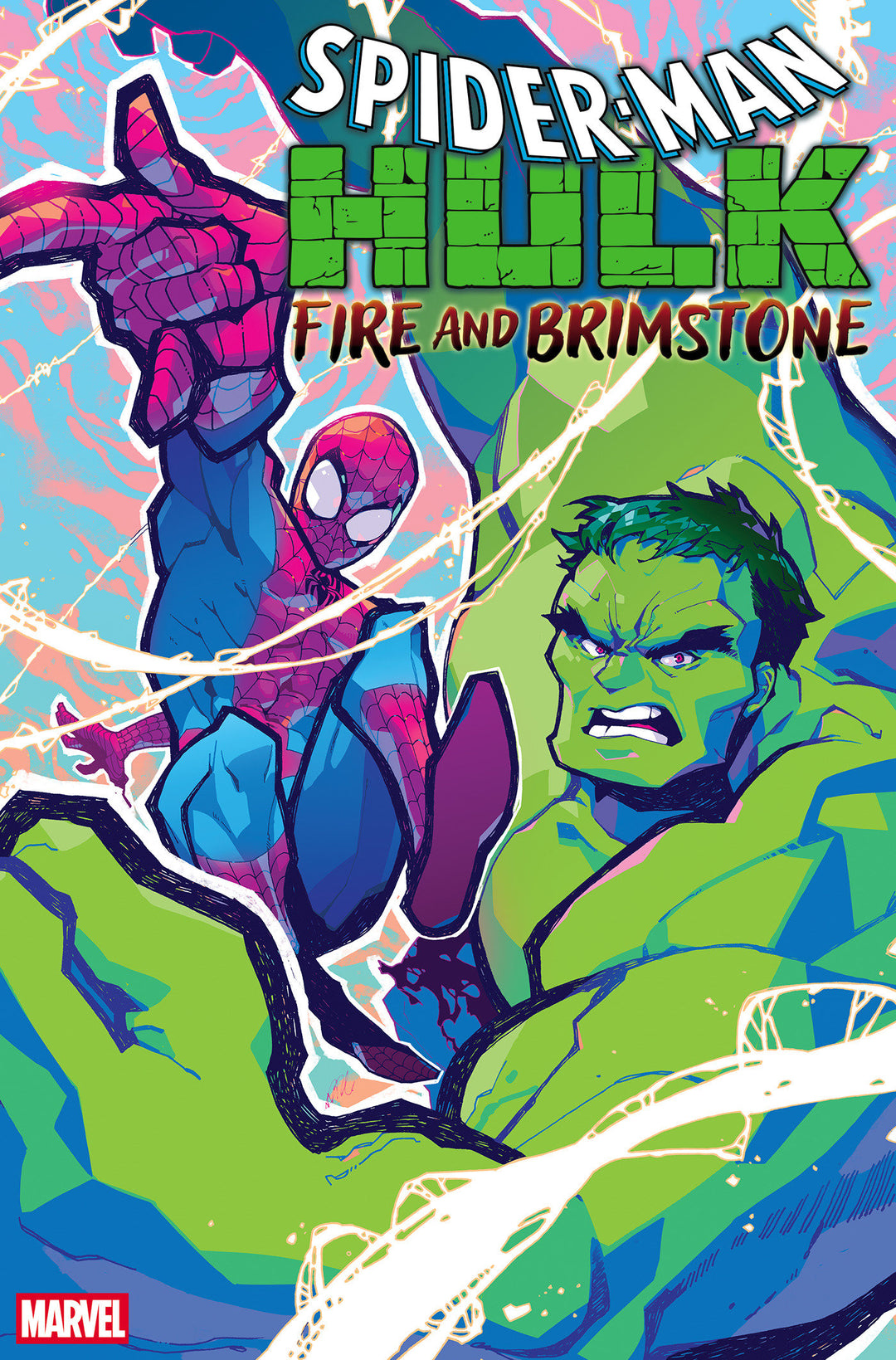 Spider-Man Hulk Fire And Brimstone #1 Rose Besch Variant