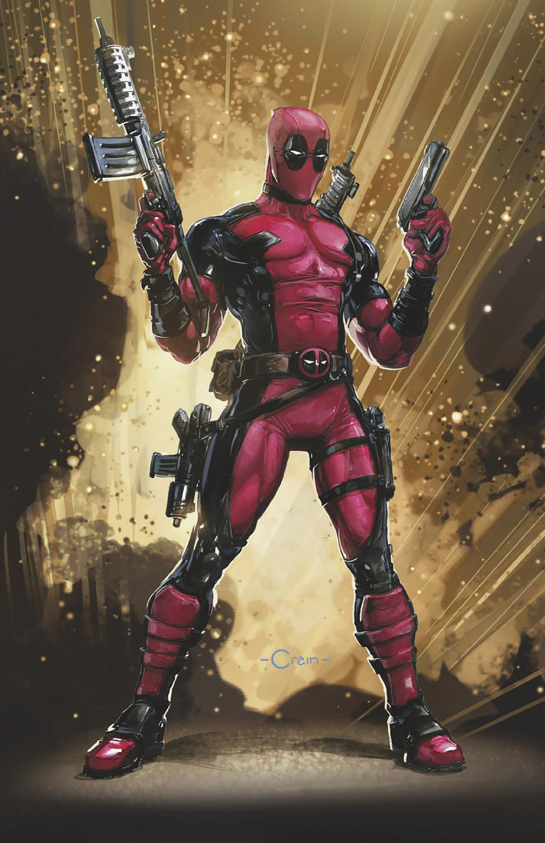 Wade Wilson Deadpool #1 Variant (1:50) Clayton Crain Full Art Virgin Edition