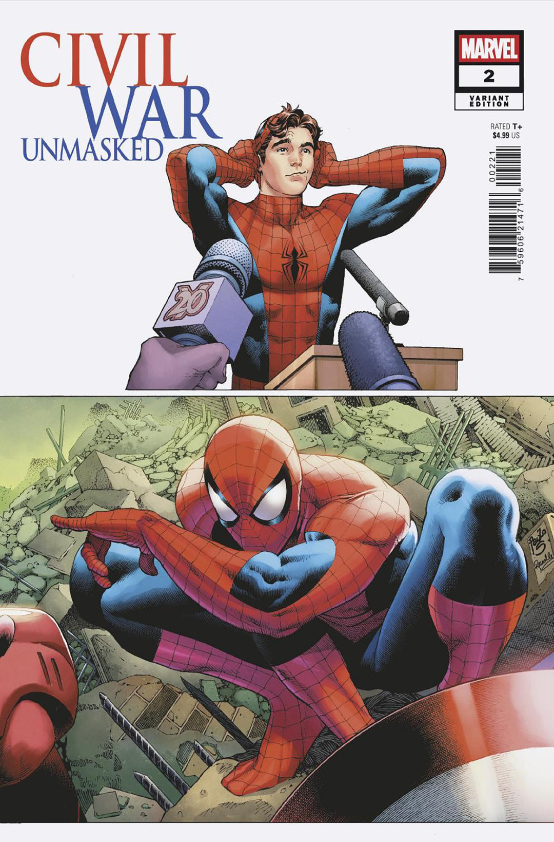 Civil War Unmasked #2 Paulo Siqueira 5 Part Connecting Variant