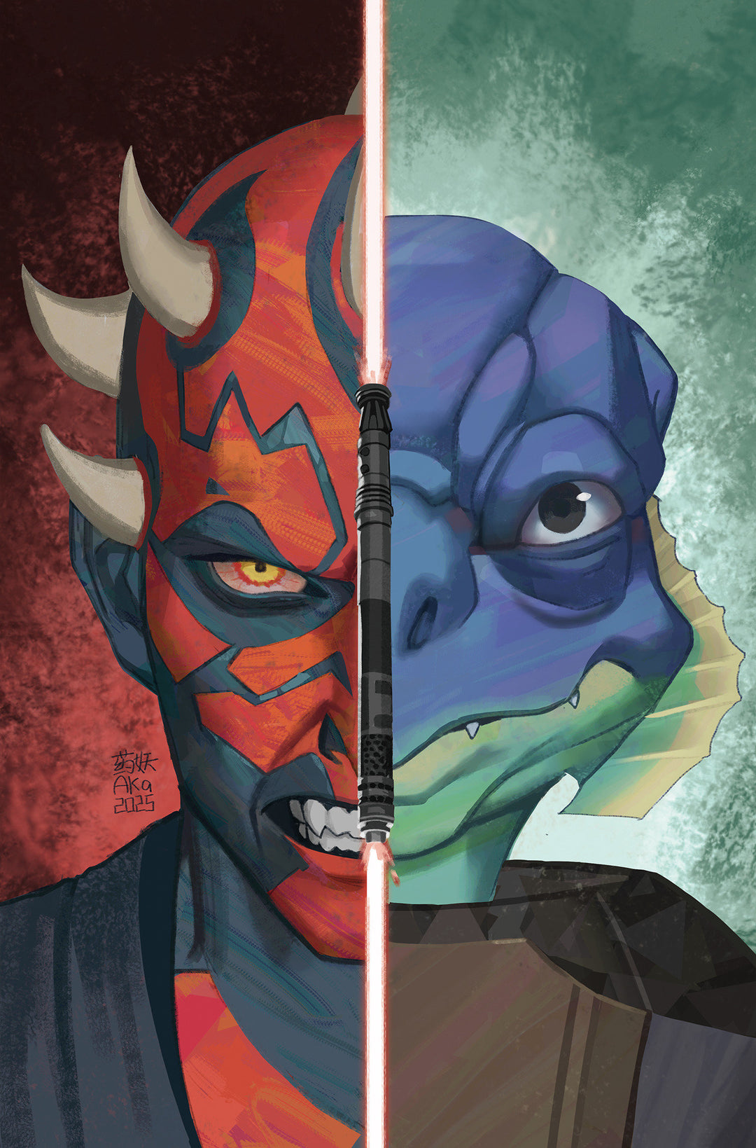 Star Wars Shadow Of Maul #3 Aka Headshot Full Art Variant
