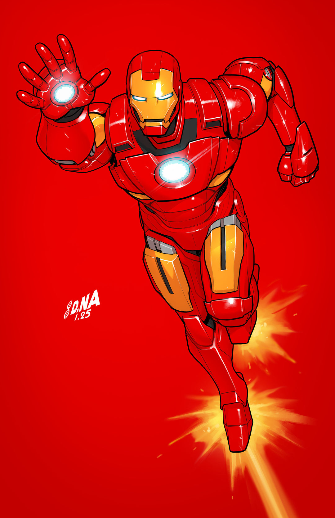 Iron Man (2026) #2 Variant (1:50) David Nakayama Color Block Red Full Art Virgin Edition