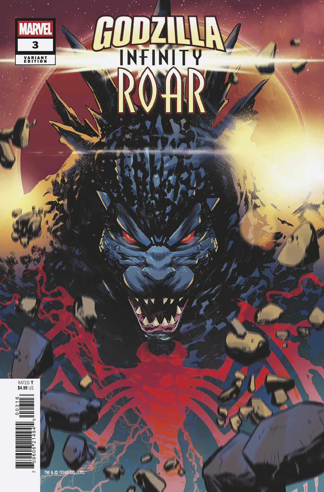 Godzilla Infinity Roar #3 Variant (1:25) Francesco Manna Edition