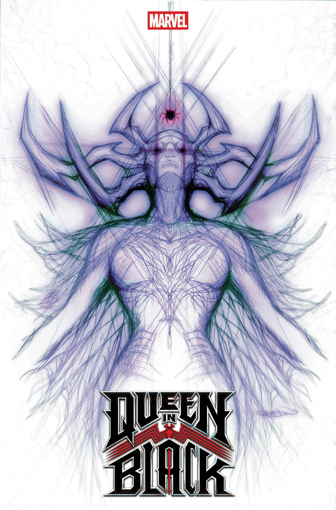 Queen In Black #1 [Queen In Black] Patrick Gleason Hela White Web Head Variant