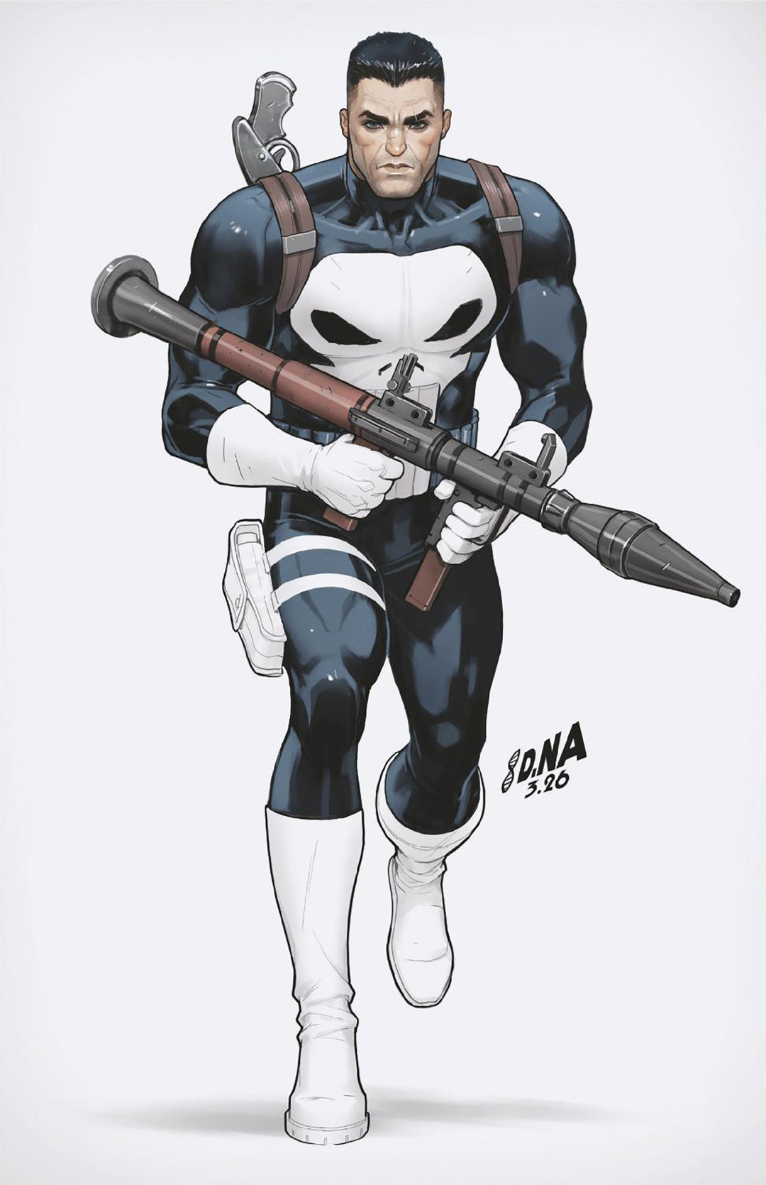 Punisher (2026) #3 Variant (1:50) David Nakayama Color Block White Full Art Virgin Edition