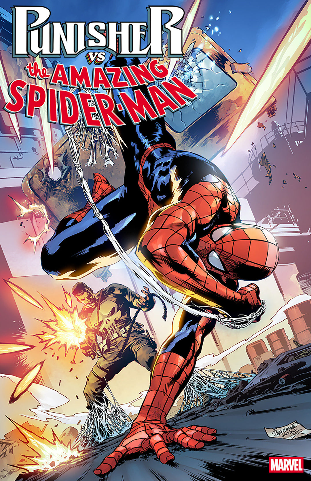 Punisher vs Spider-Man #2 Variant (1:25) Carlo Pagulayan Edition
