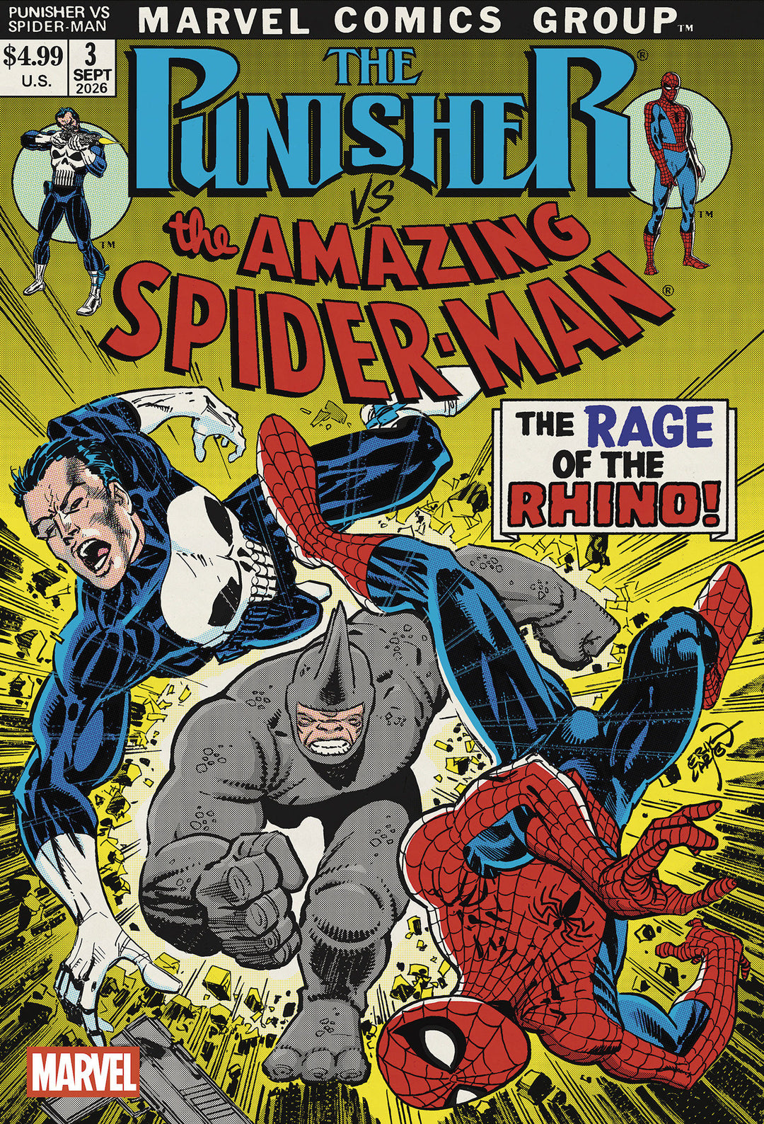 Punisher vs Spider-Man #3 Erik Larsen Variant