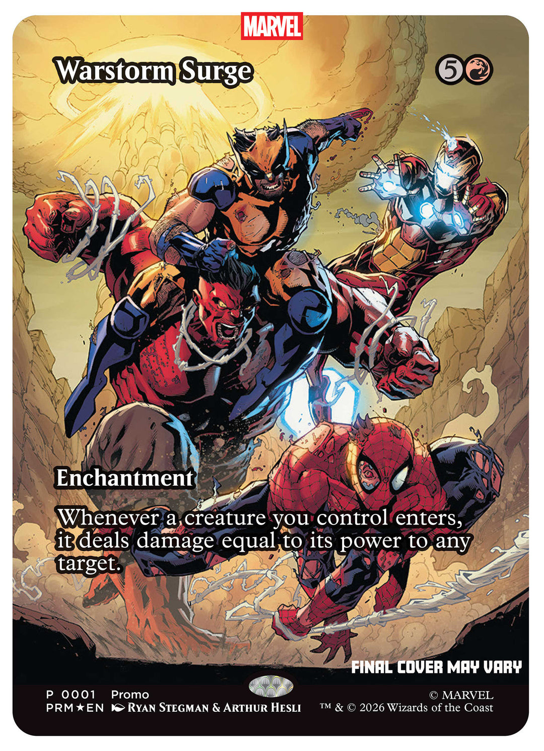 Avengers Armageddon #1 Ryan Stegman Magic: The Gathering Variant