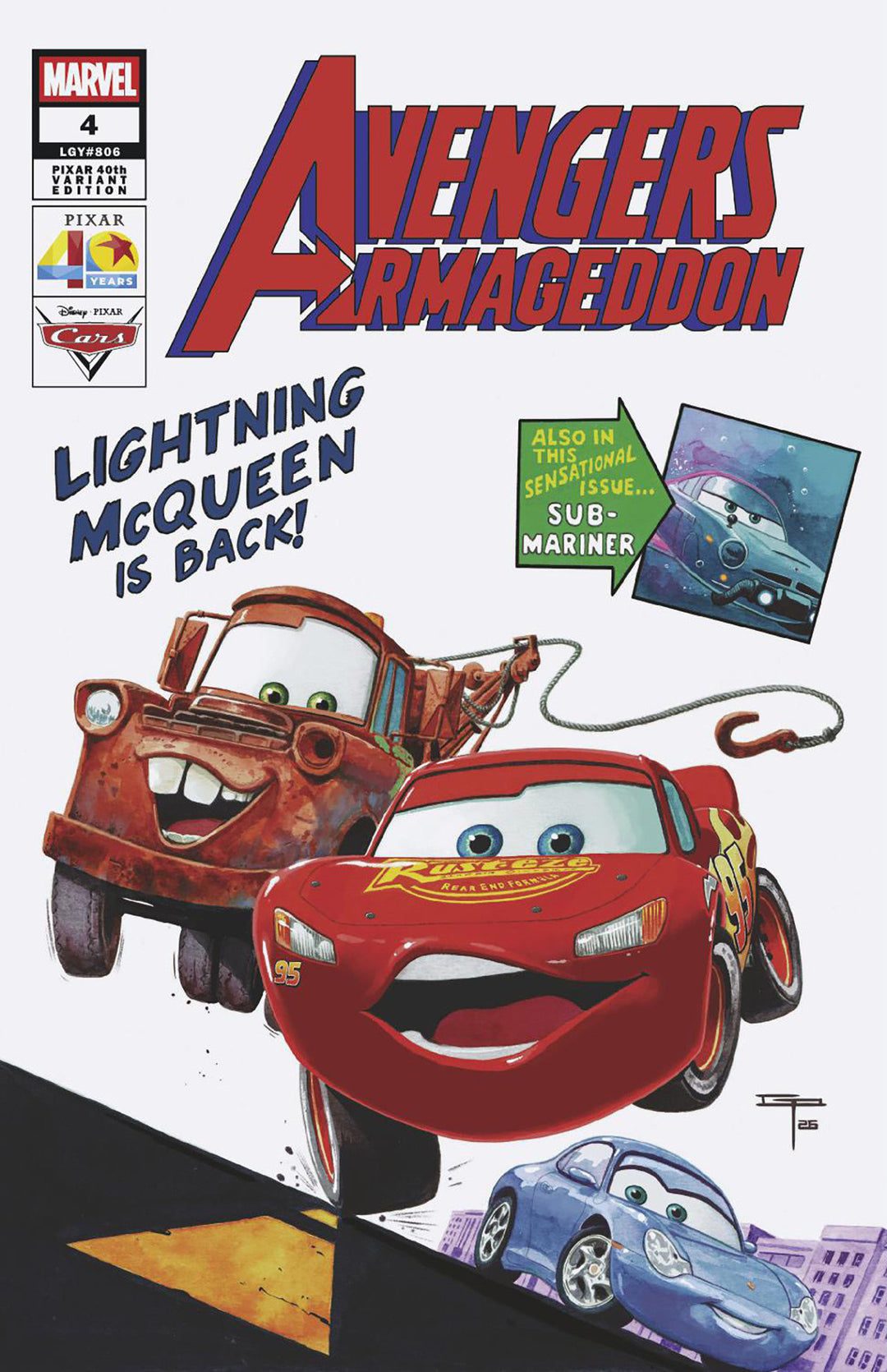 Avengers Armageddon #4 German Peralta Pixar 40th Variant