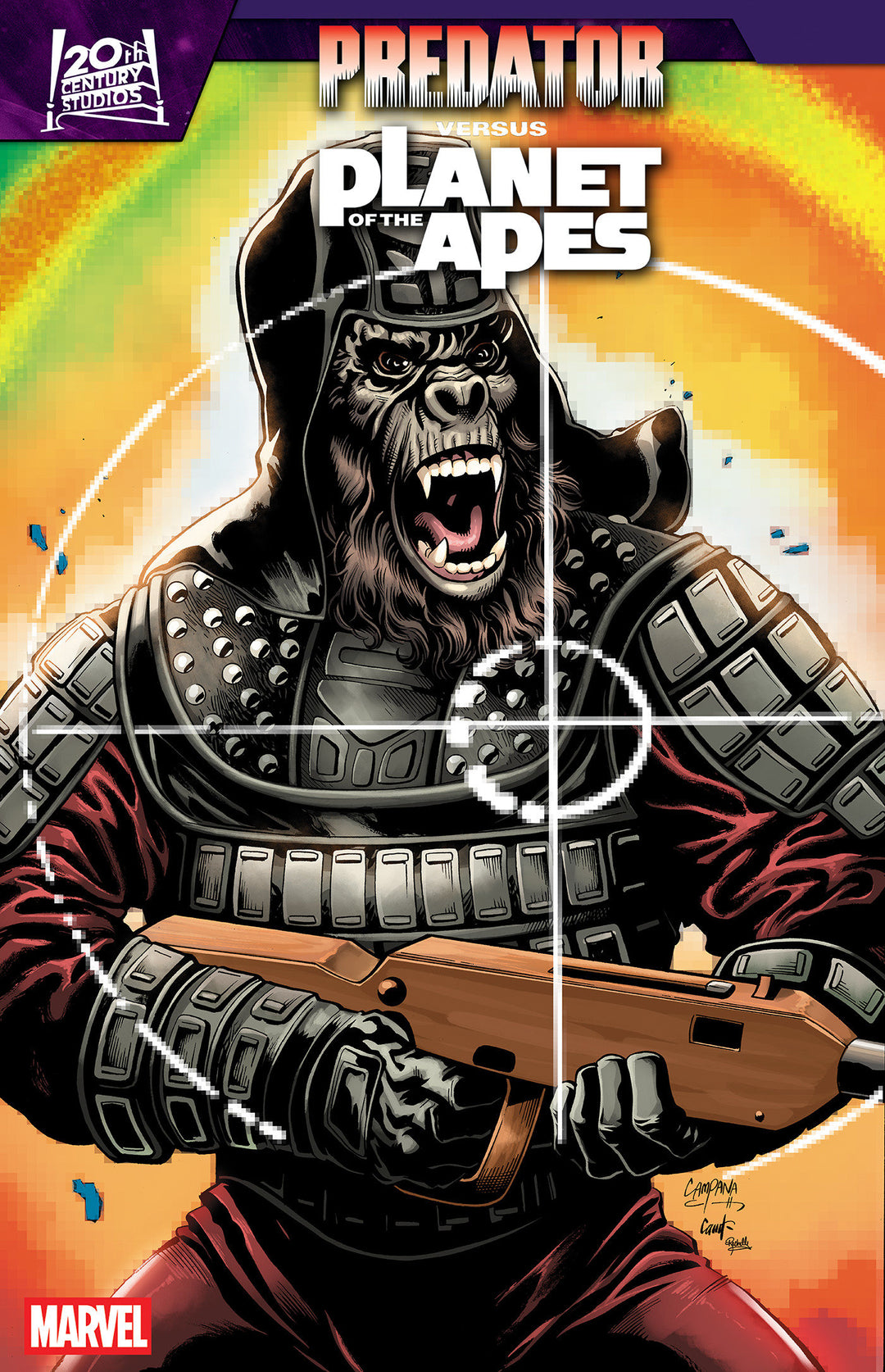 Predator vs The Planet Of The Apes #2 Chris Campana Movie Poster Homage Variant