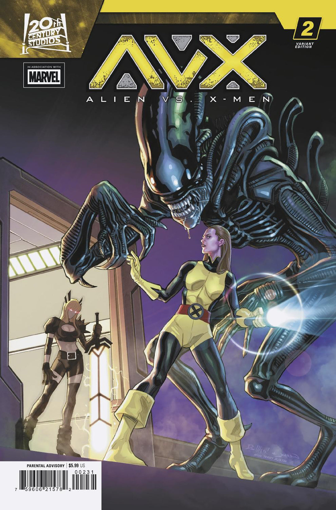 Alien vs X-Men #2 David Messina Variant