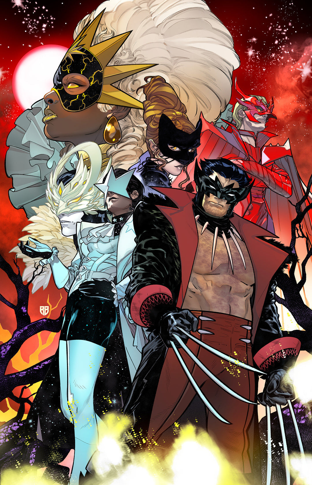 X-Men The Hellfire Murder #1 Variant (1:50) R.B. Silva Full Art Virgin Edition