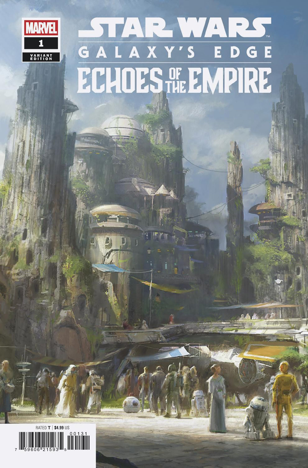 Star Wars Galaxy's Edge Echoes Of The Empire #1 Erik Tiemens Concept Art Variant