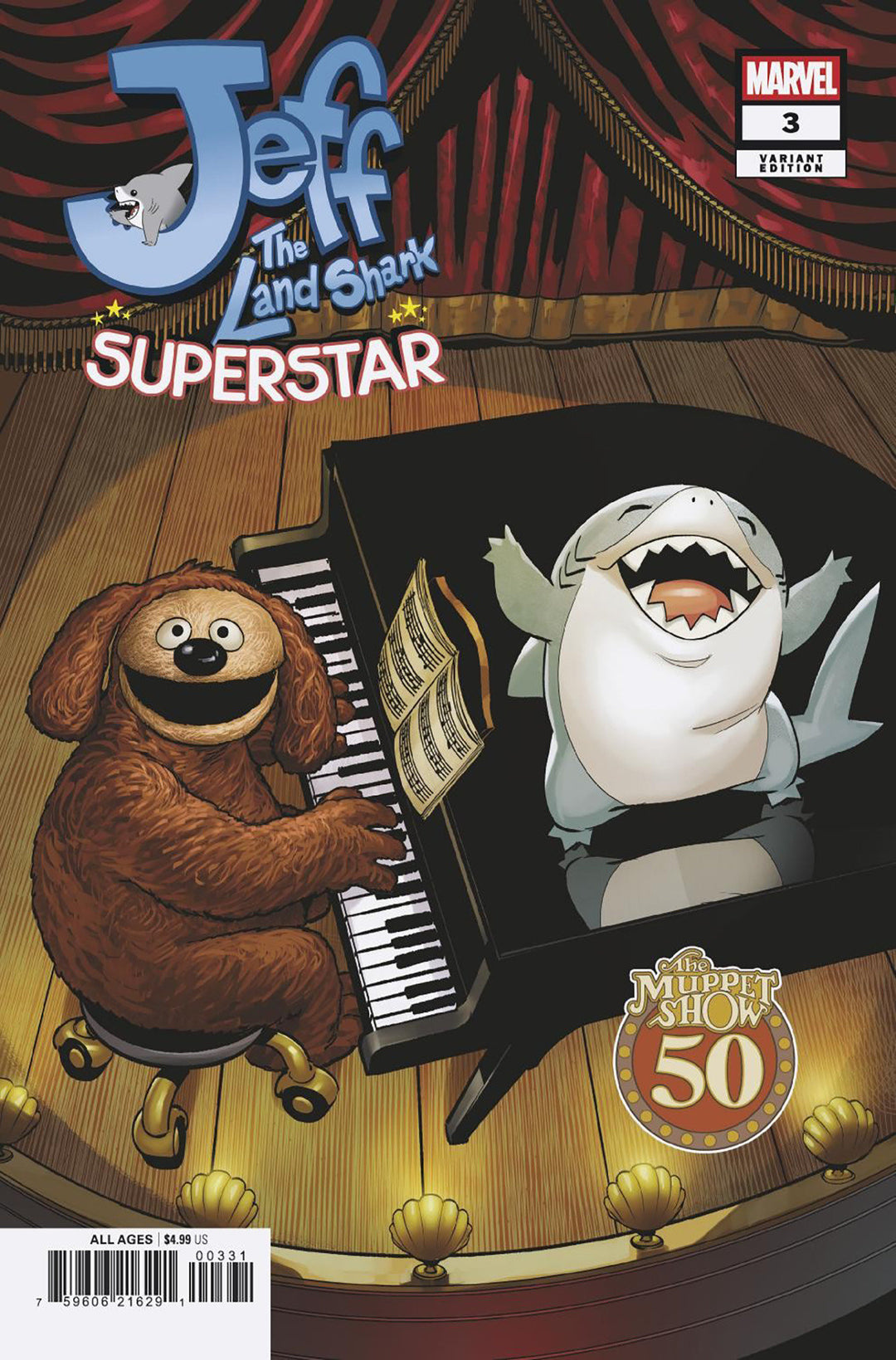 Jeff The Land Shark Superstar #3 Matteo Lolli Muppets Variant