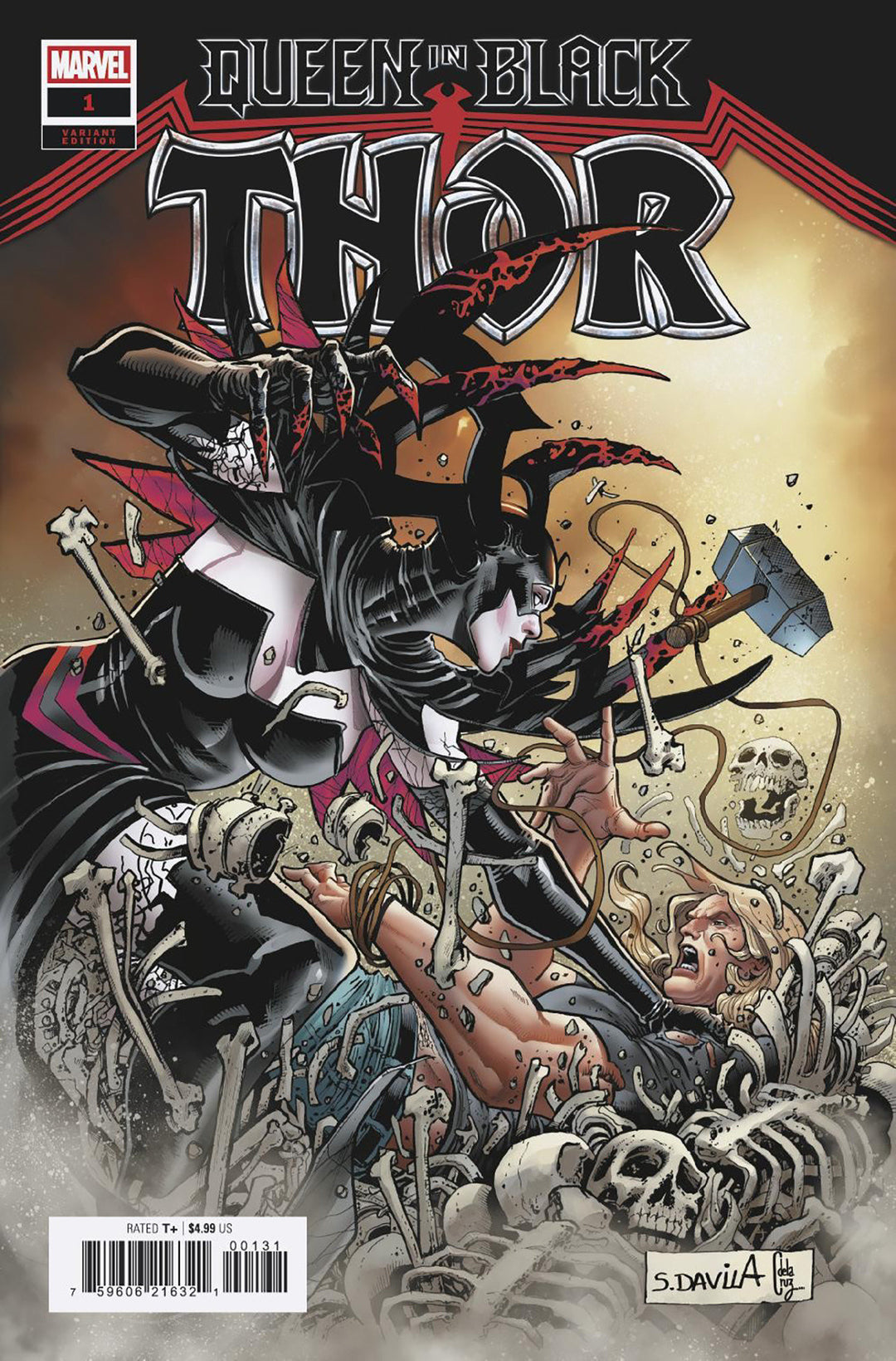 Queen In Black Thor #1 [Queen in Black] Sergio Davila Variant