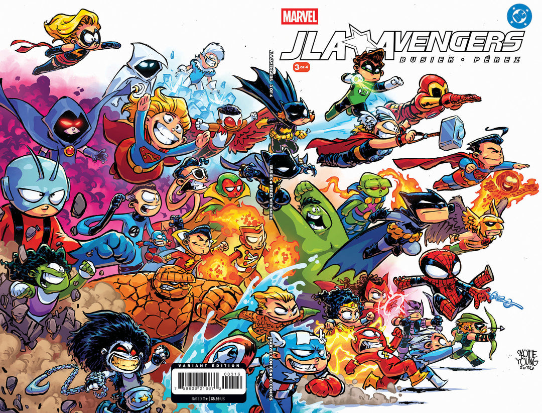 JLA/Avengers #3 Facsimile Edition (1:25) Skottie Young Wraparound Variant