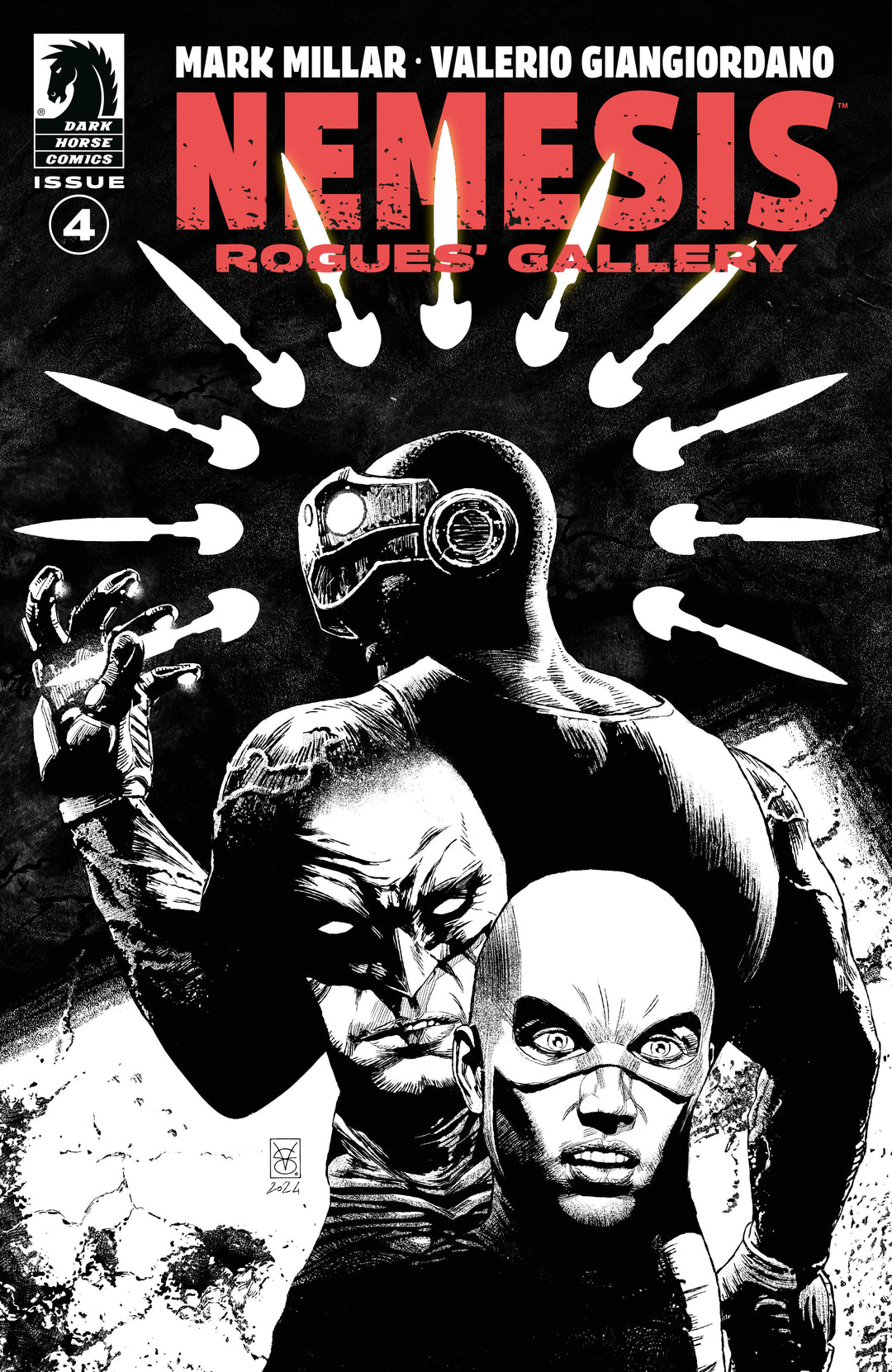 Nemesis Rogues Gallery #4 (Cover B) (Black & White) (Valerio Giangiordano)