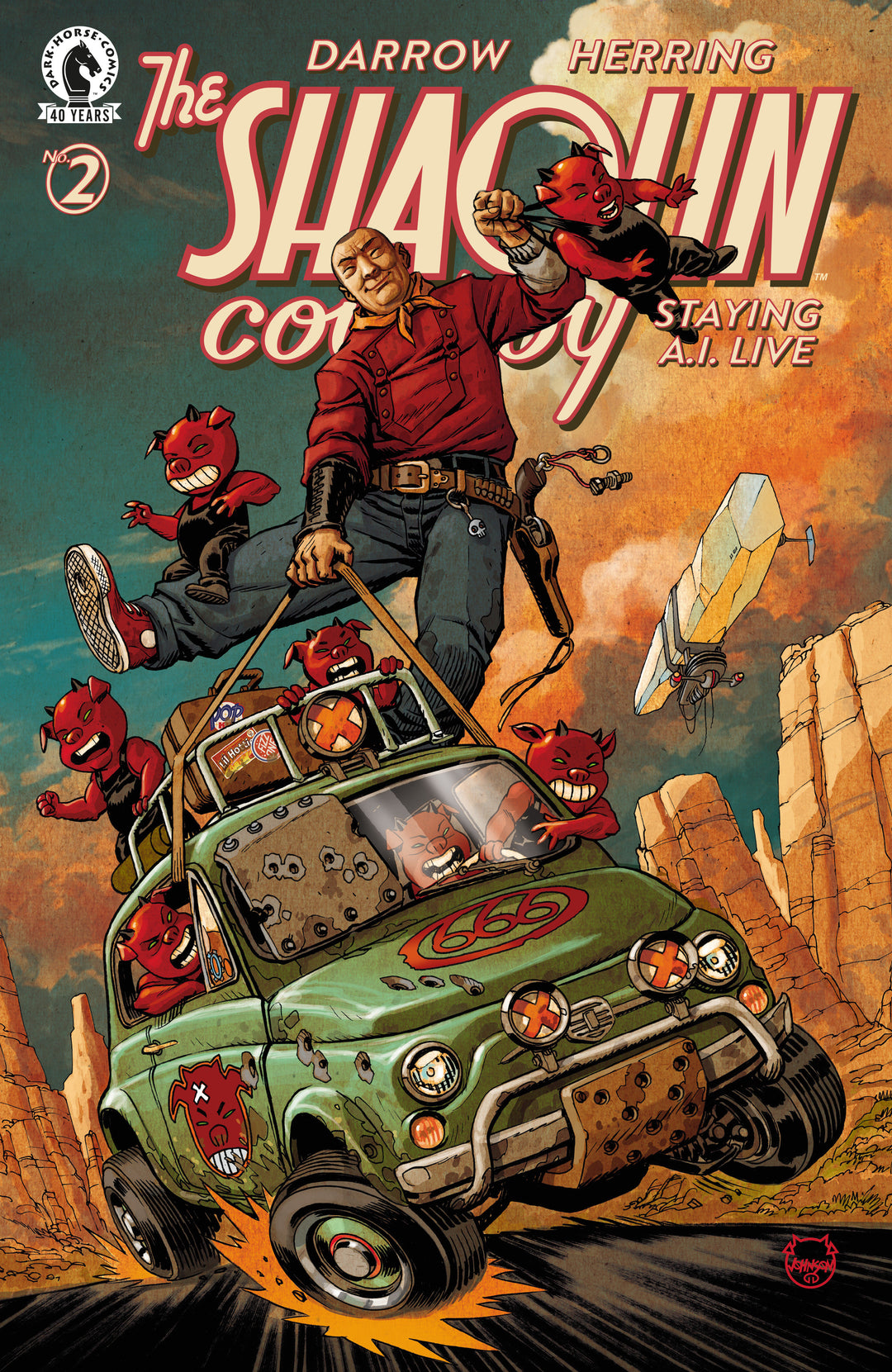 Shaolin Cowboy Staying A.I.Live #2 (Cover C) (Dave Johnson)