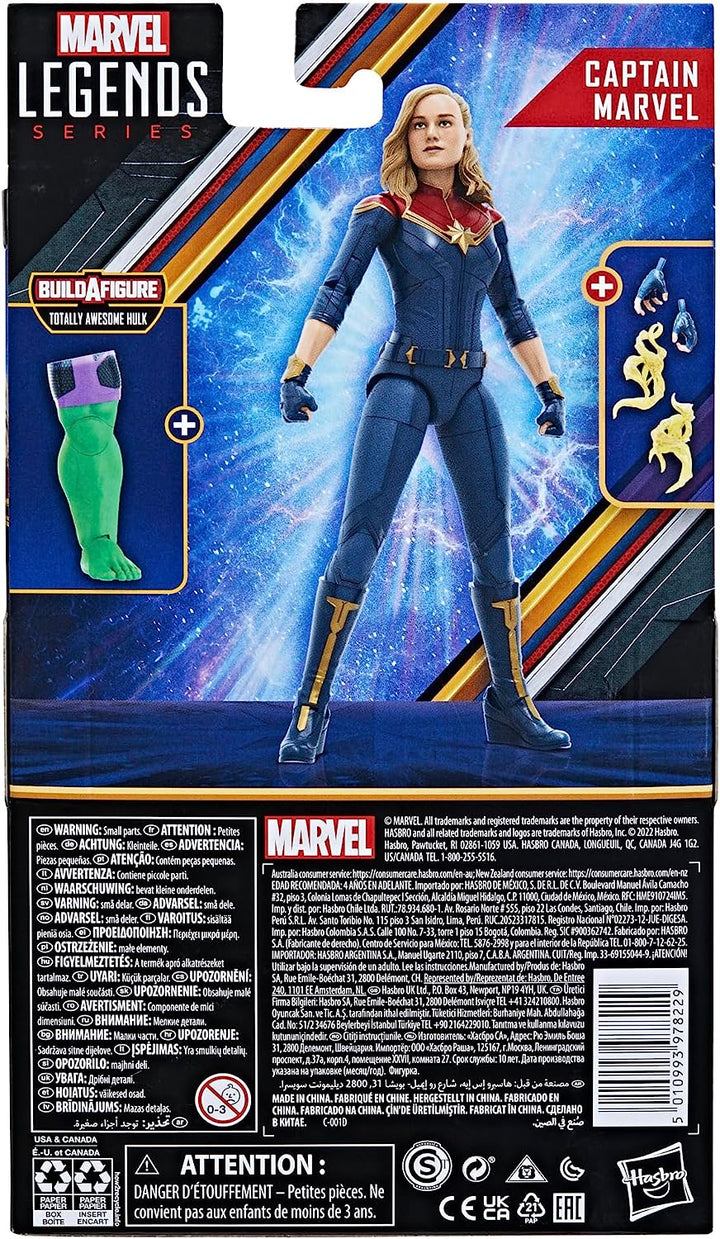 Captain Marvel - Captain Marvel Legends 6in Action Figure (Awesome Hulk BAF)