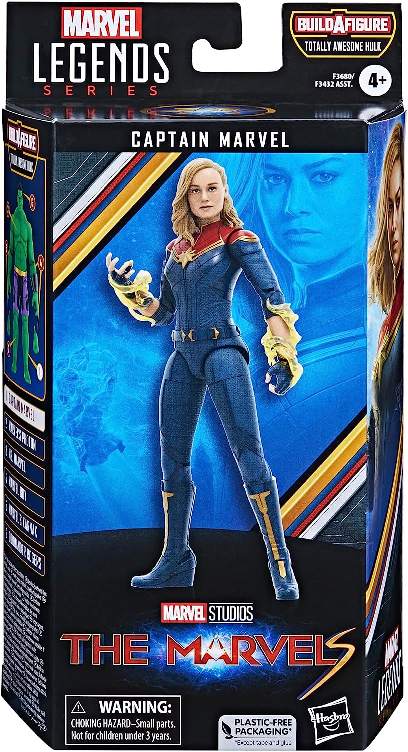 Captain Marvel - Captain Marvel Legends 6in Action Figure (Awesome Hulk BAF)