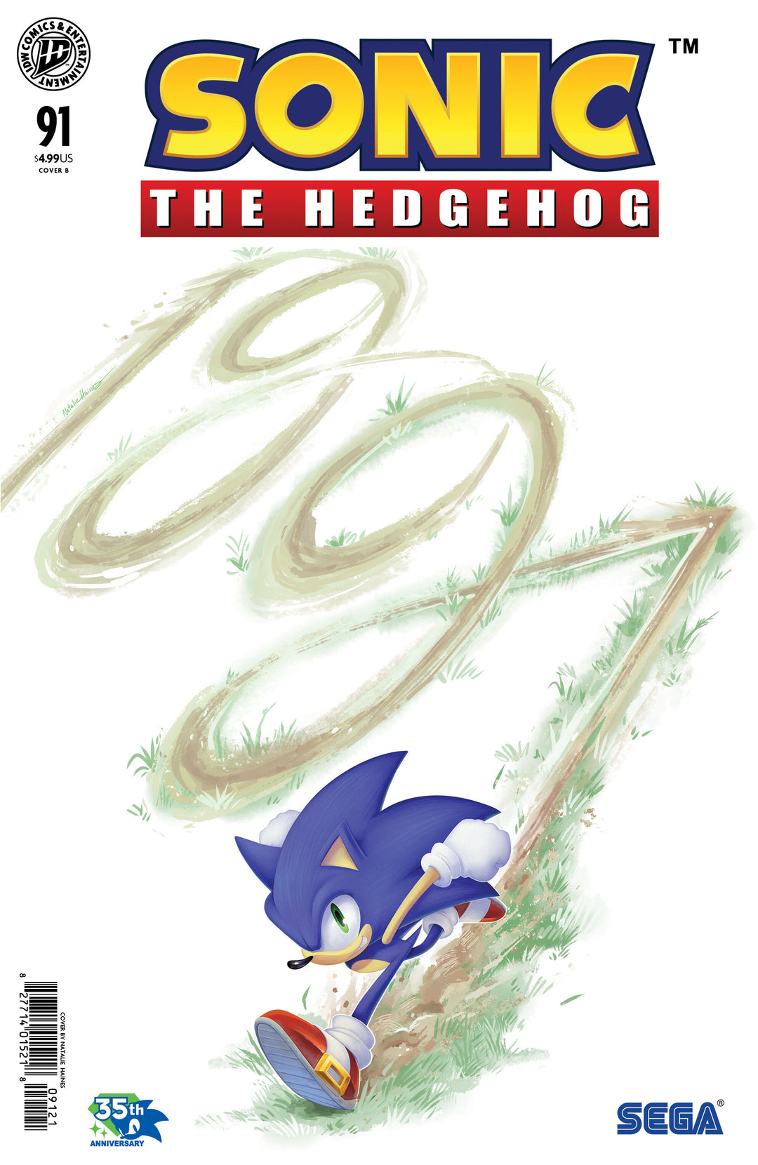 Sonic The Hedgehog #91 Variant B (Haines)
