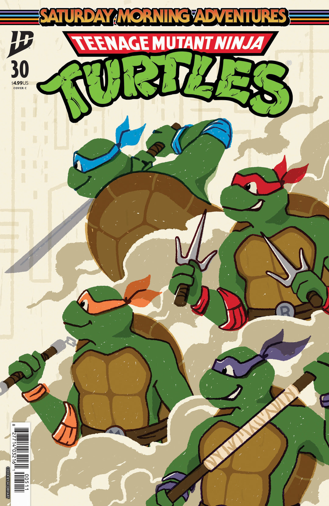 Teenage Mutant Ninja Turtles: Saturday Morning Adventures (2023-) #30 Variant C (Acorviart)