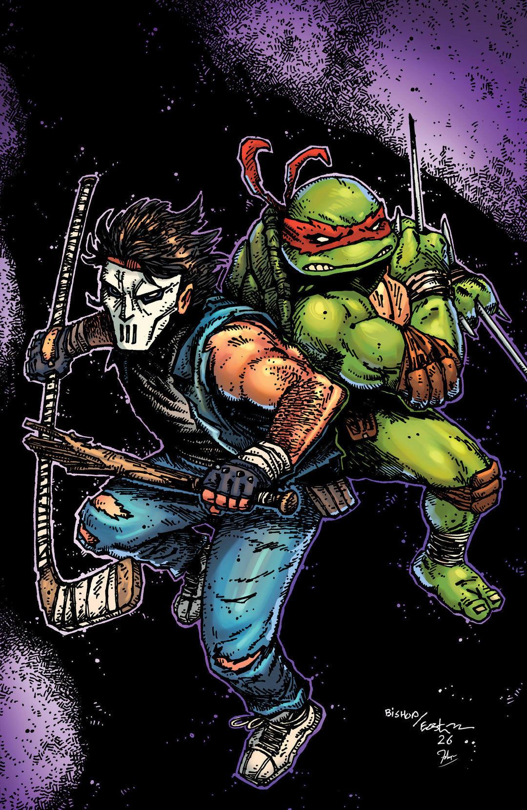 Teenage Mutant Ninja Turtles (2024) #16 Variant E (1:25) (Eastman & Bishop Full Art)