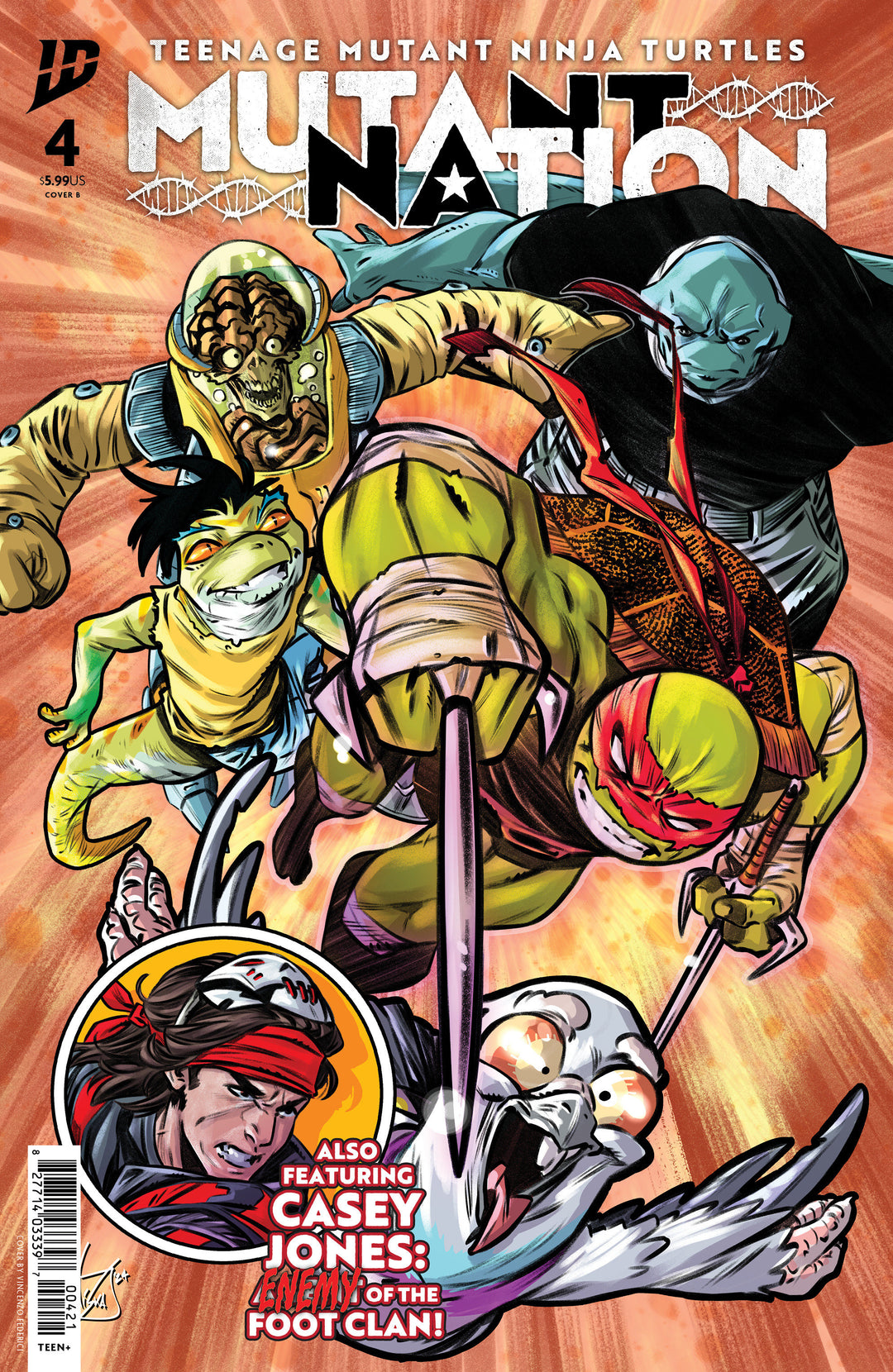 Teenage Mutant Ninja Turtles Mutant Nation #4 Variant B (Federici)