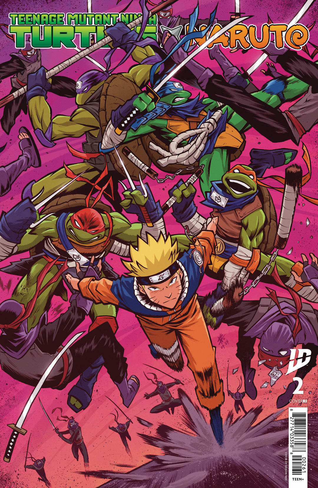 Teenage Mutant Ninja Turtles X Naruto #2 RI Variant (1:50)