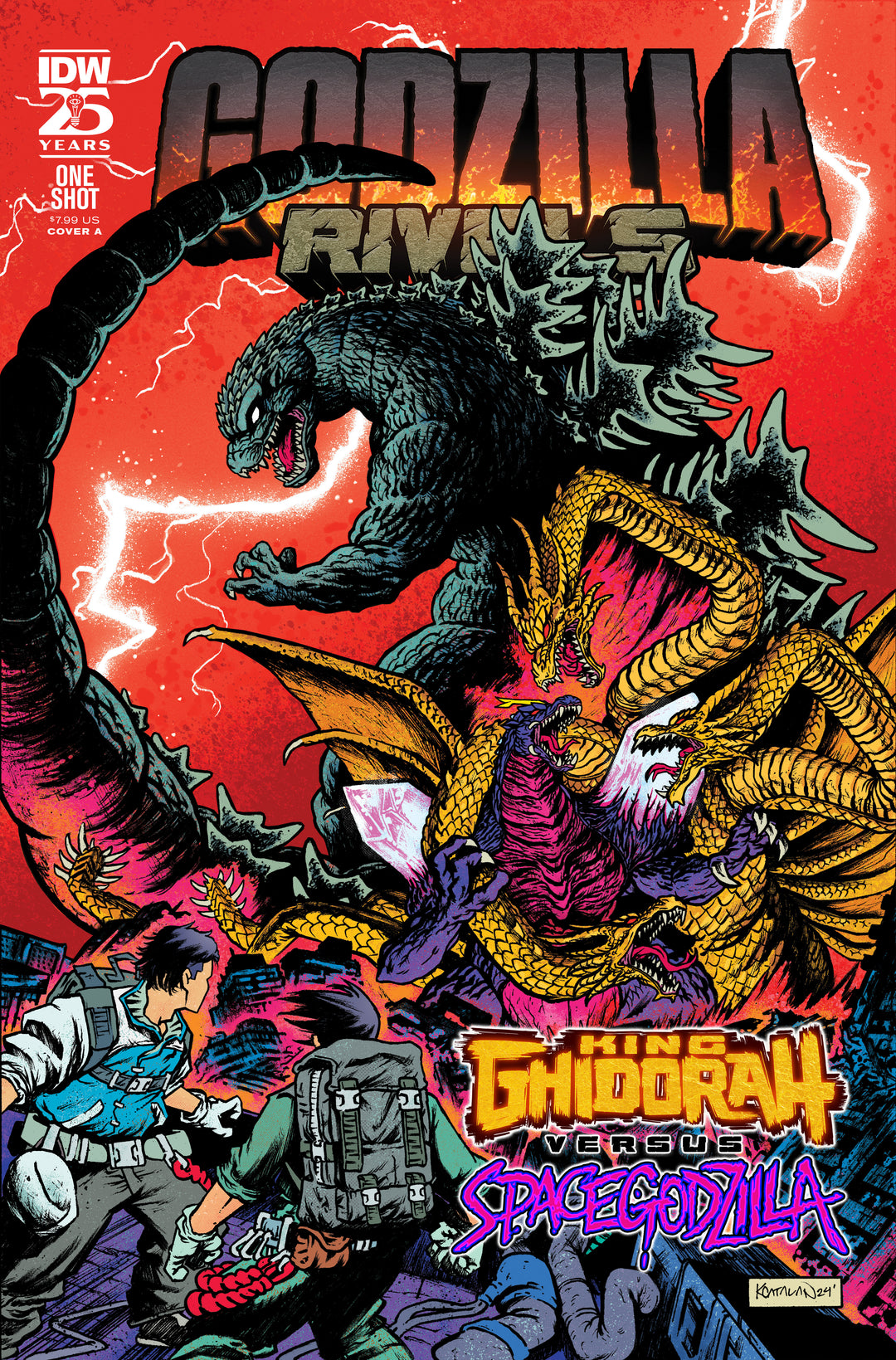 Godzilla Rivals King Ghidorah vs Spacegodzilla (One Shot) Cover A (Catalan)