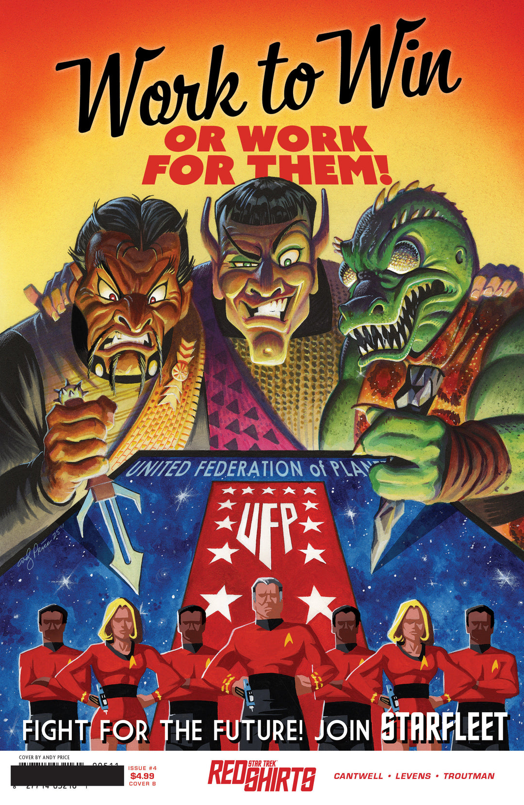 Star Trek Red Shirts #4 Variant B (Price Federation Recruitment)
