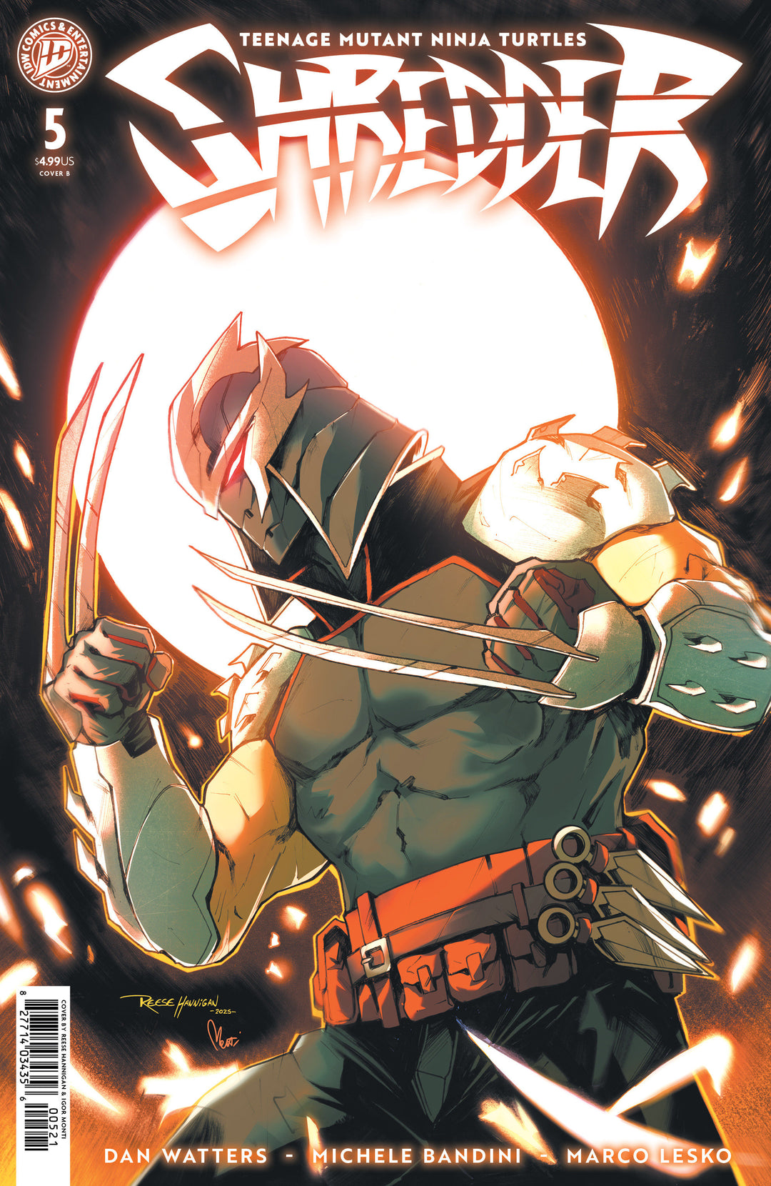 Teenage Mutant Ninja Turtles Shredder #5 Variant B (Hannigan)