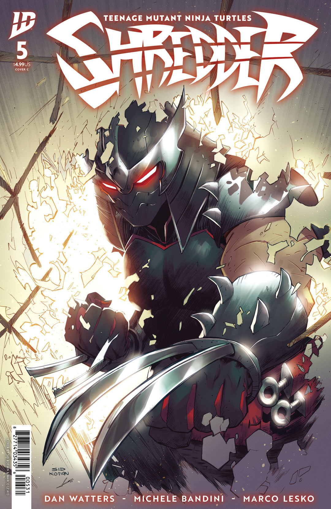 Teenage Mutant Ninja Turtles Shredder #5 Variant C (Kotian)