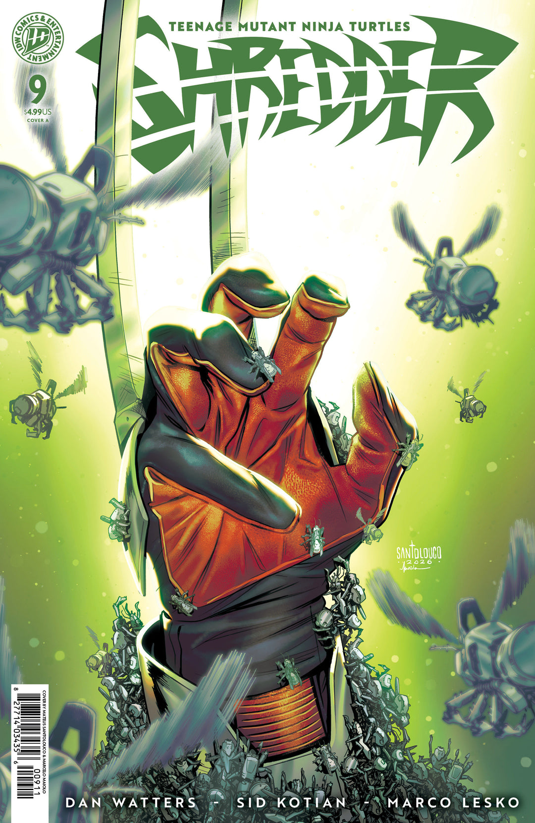 Teenage Mutant Ninja Turtles Shredder #9 Cover A (Santolouco)