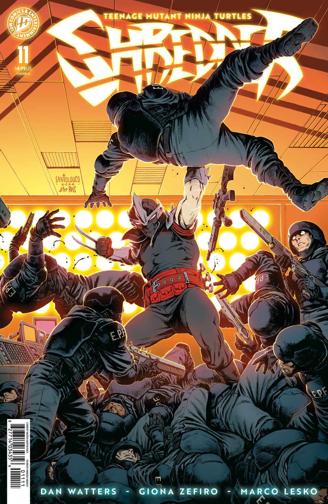 Teenage Mutant Ninja Turtles Shredder #11 Cover A (Santolouco)