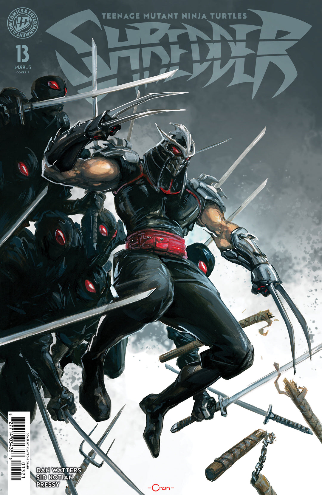 Teenage Mutant Ninja Turtles Shredder #13 Variant B (Crain)