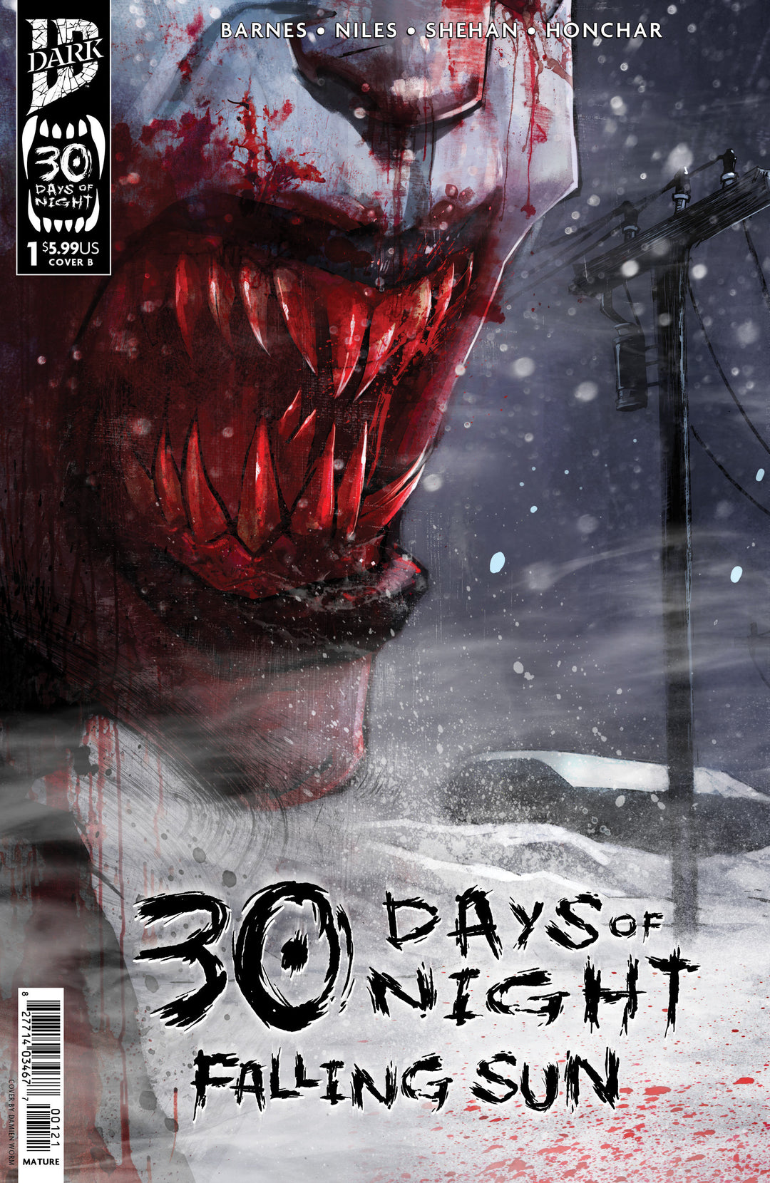 30 Days Of Night Falling Sun #1 Variant B (Damien Worm)