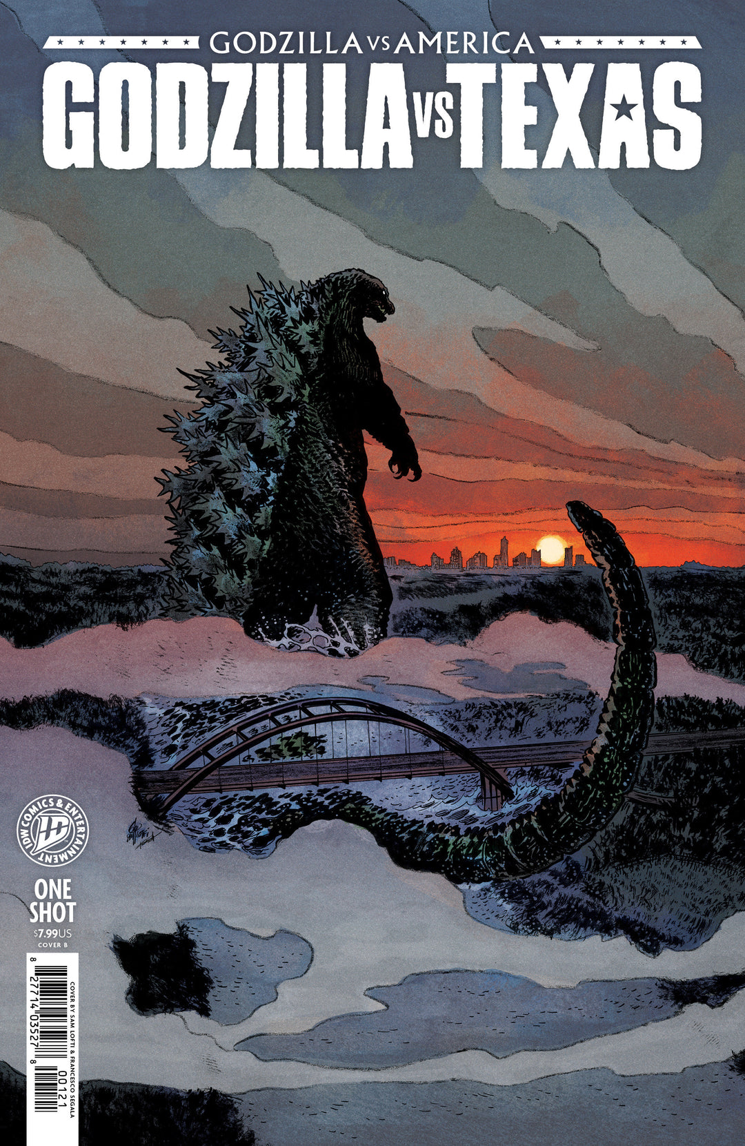 Godzilla vs America Texas (One Shot) Variant B (Lotfi)