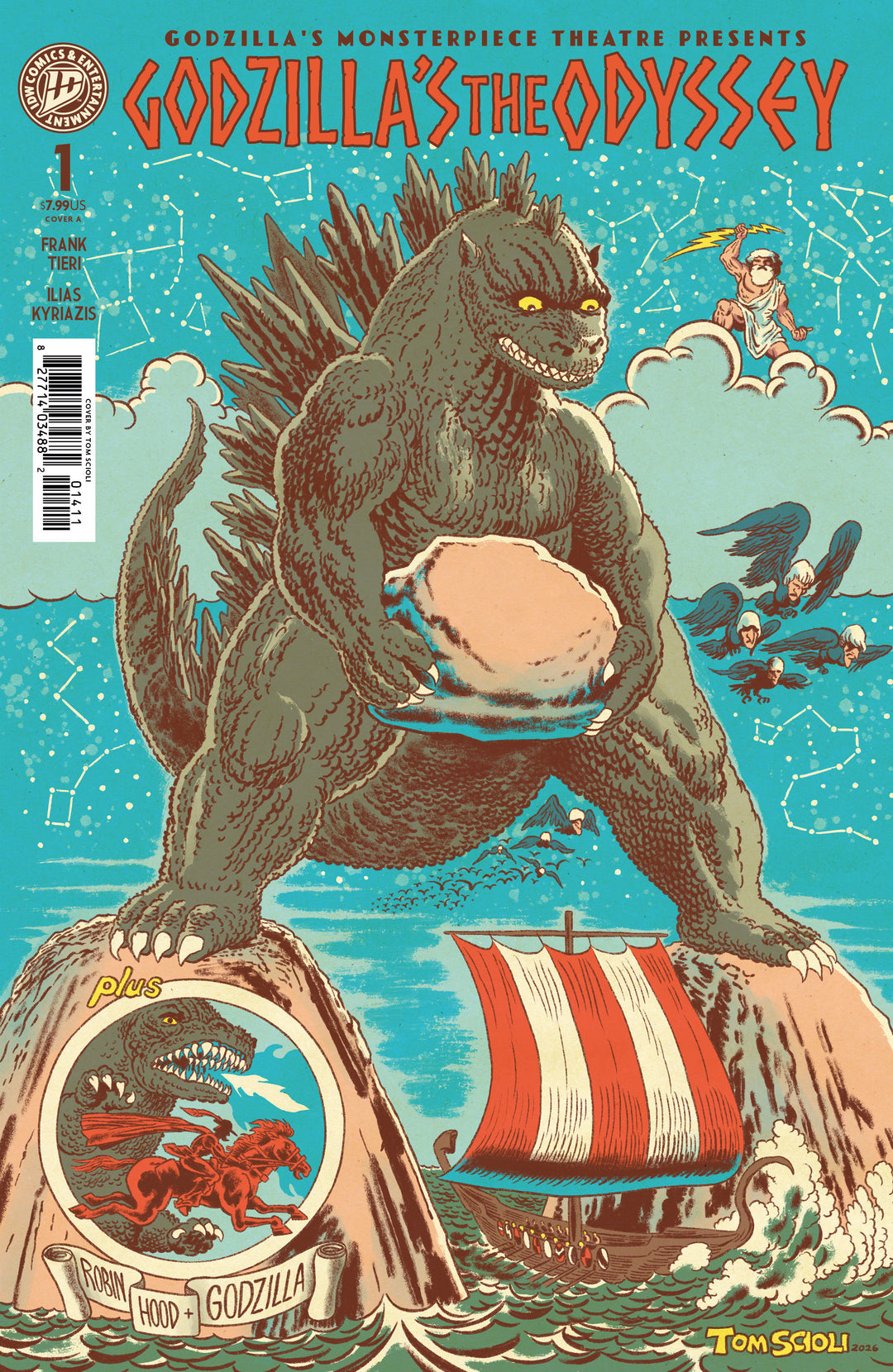 Godzilla’s Monsterpiece Theatre Presents Godzilla’s The Odyssey (One Shot) Cover A (Scioli)