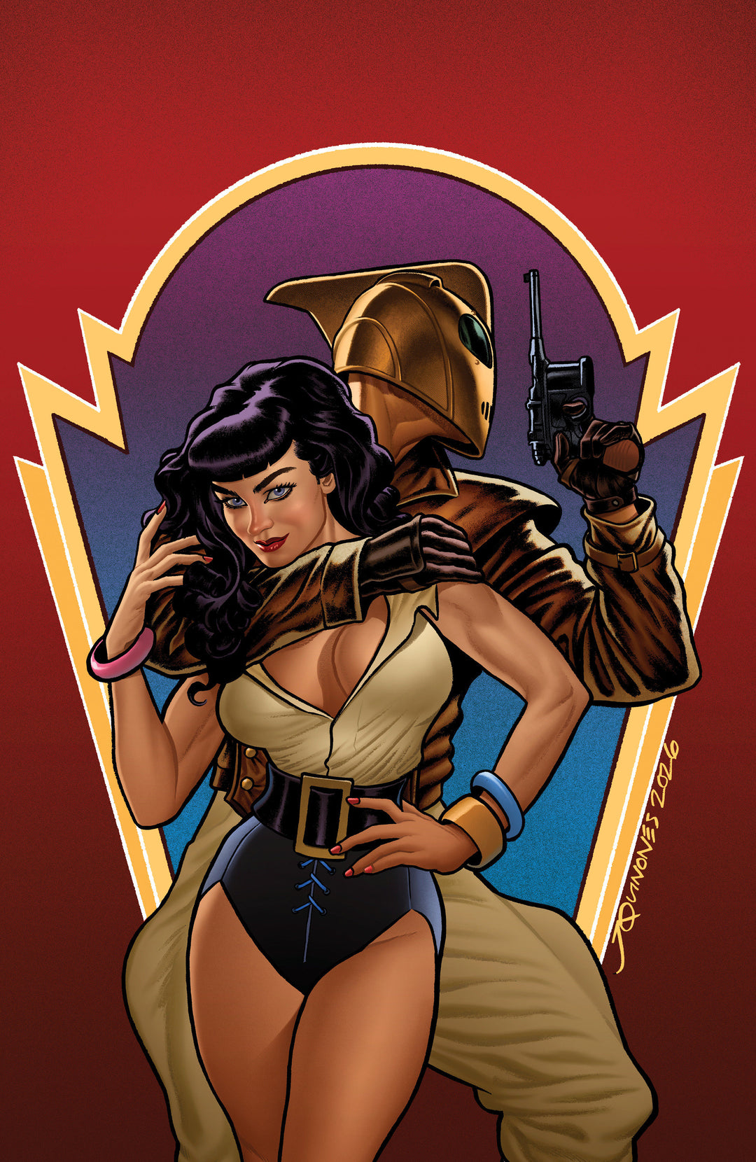 The Rocketeer: Infiltrator! #1 Variant F 1:25 (Quinones Full Art)