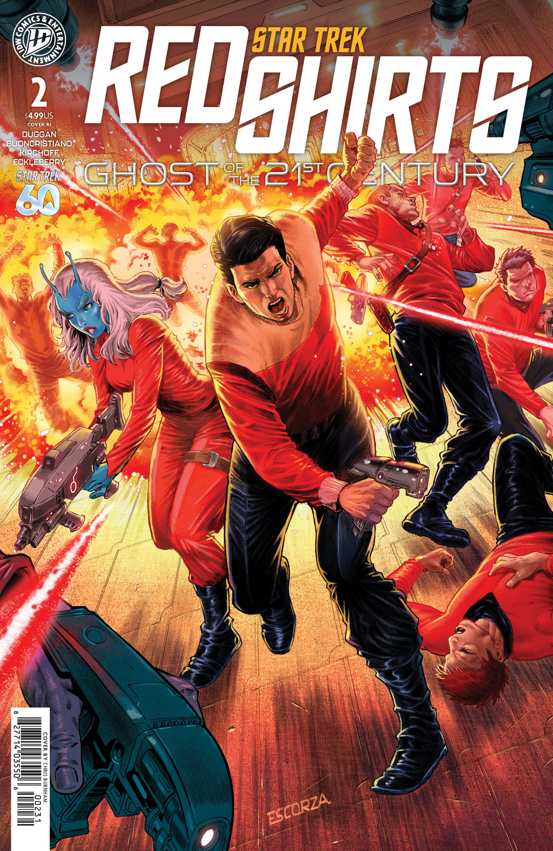 Star Trek Red Shirts Ghost Of The 21st Century #2 Variant C (1:10) (Escorza Brothers)