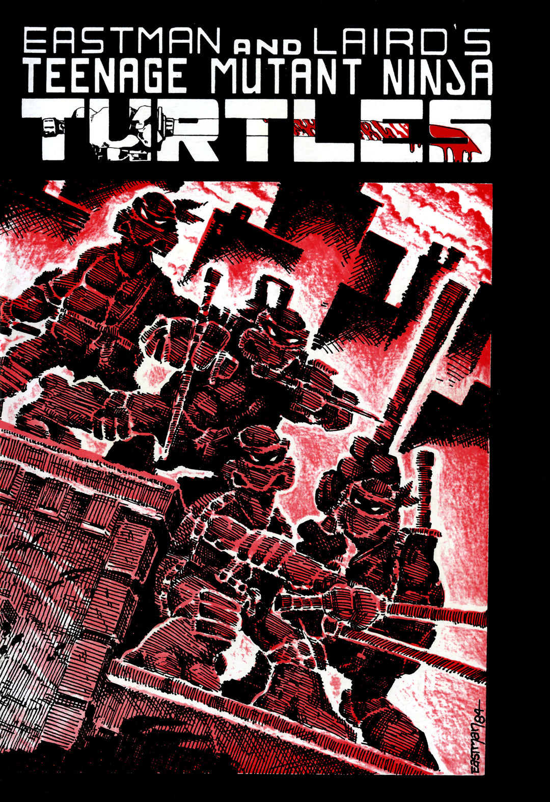 Teenage Mutant Ninja Turtles (1984) #1 Mirage Facsimile Variant B Foil (Eastman & Laird)
