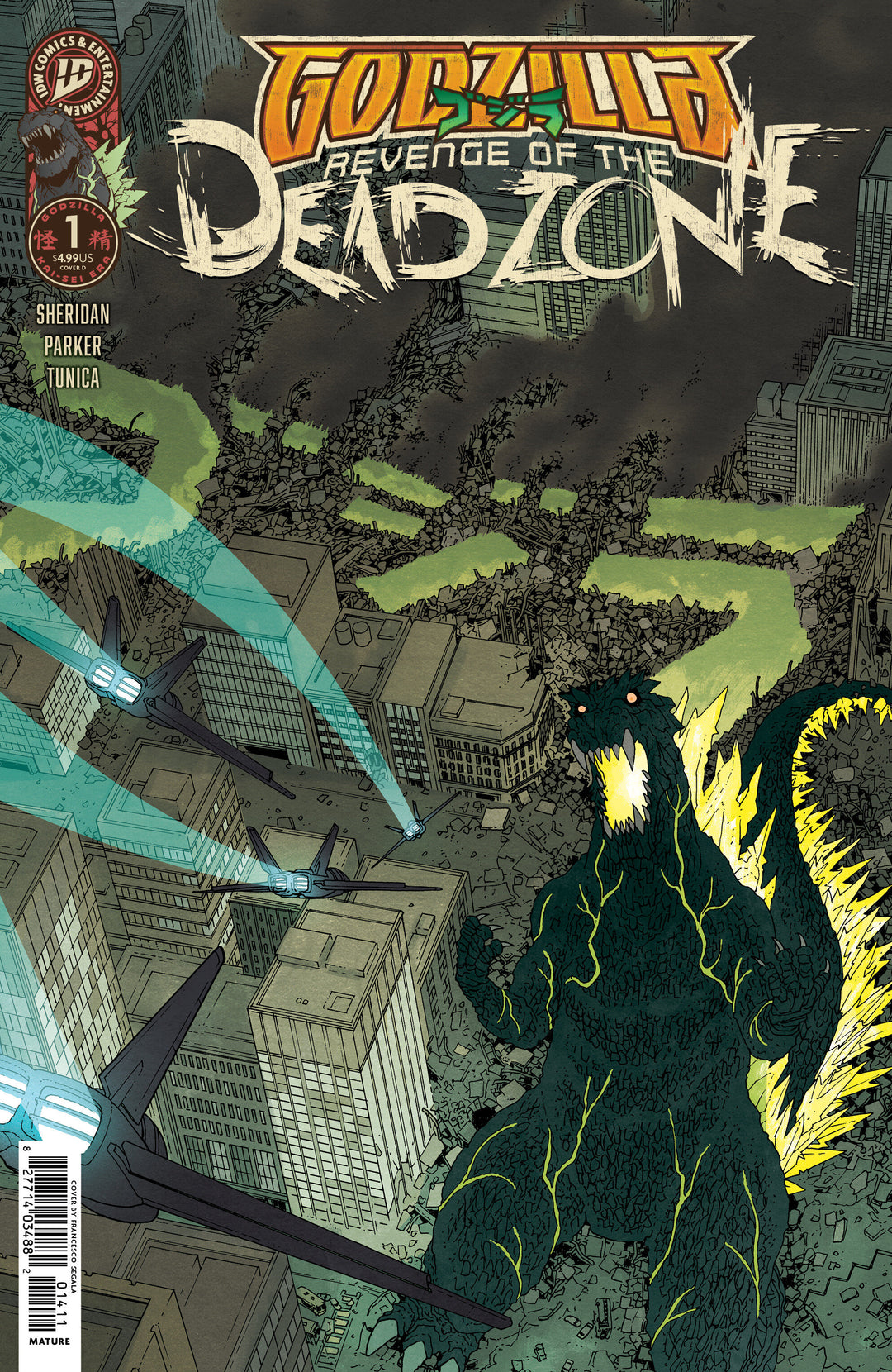 Godzilla Revenge Of The Deadzone [Kai Sei Era] #1 Variant D (Morazzo Idw Goes Dark Variant)