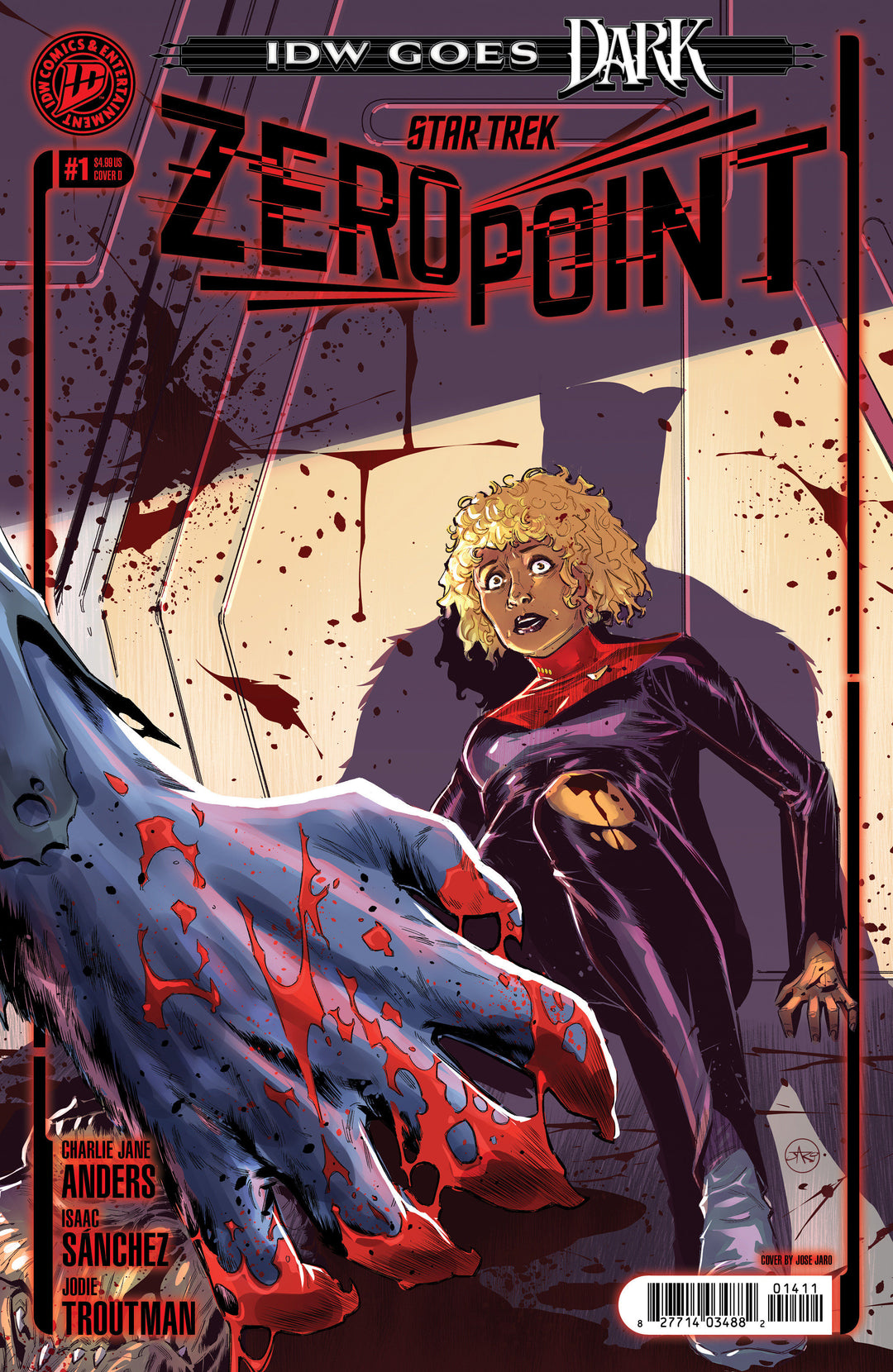 Star Trek Zero Point #1 Variant D (Jaro Idw Goes Dark Variant)