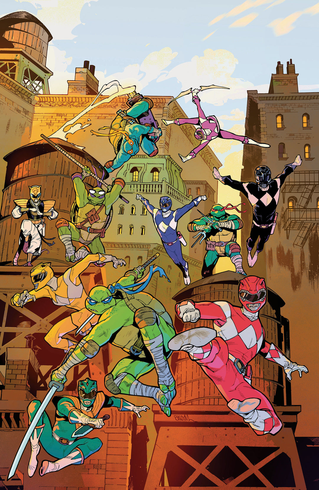Mighty Morphin Power Rangers/Teenage Mutant Ninja Turtles III #5 F (1:25) Variant Edition (Full Art, Balam)