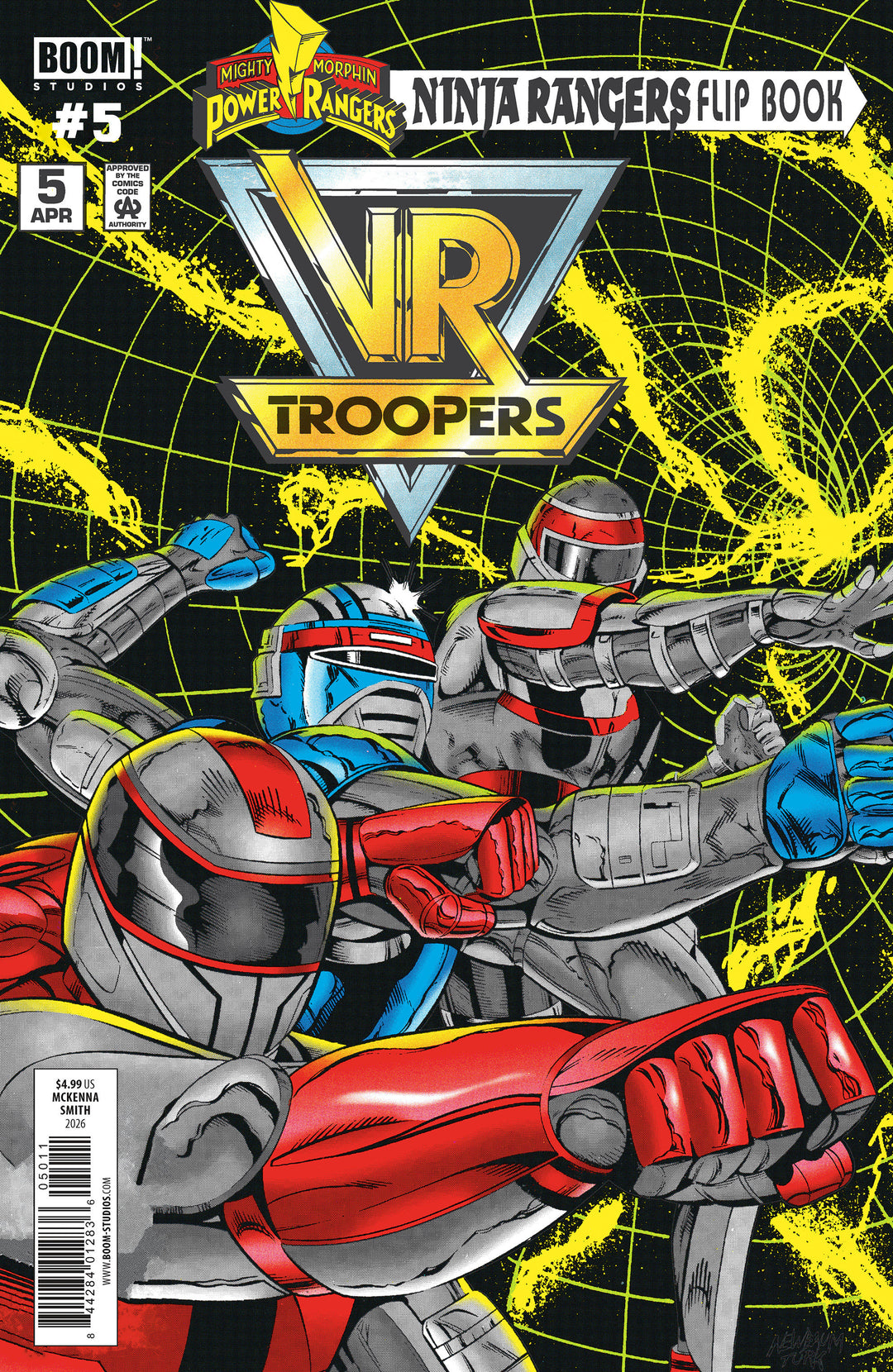 VR Troopers Power Rangers Flipbook Facsimile Edition #5 A Main (Dressed, Smith & Mc Kenna)